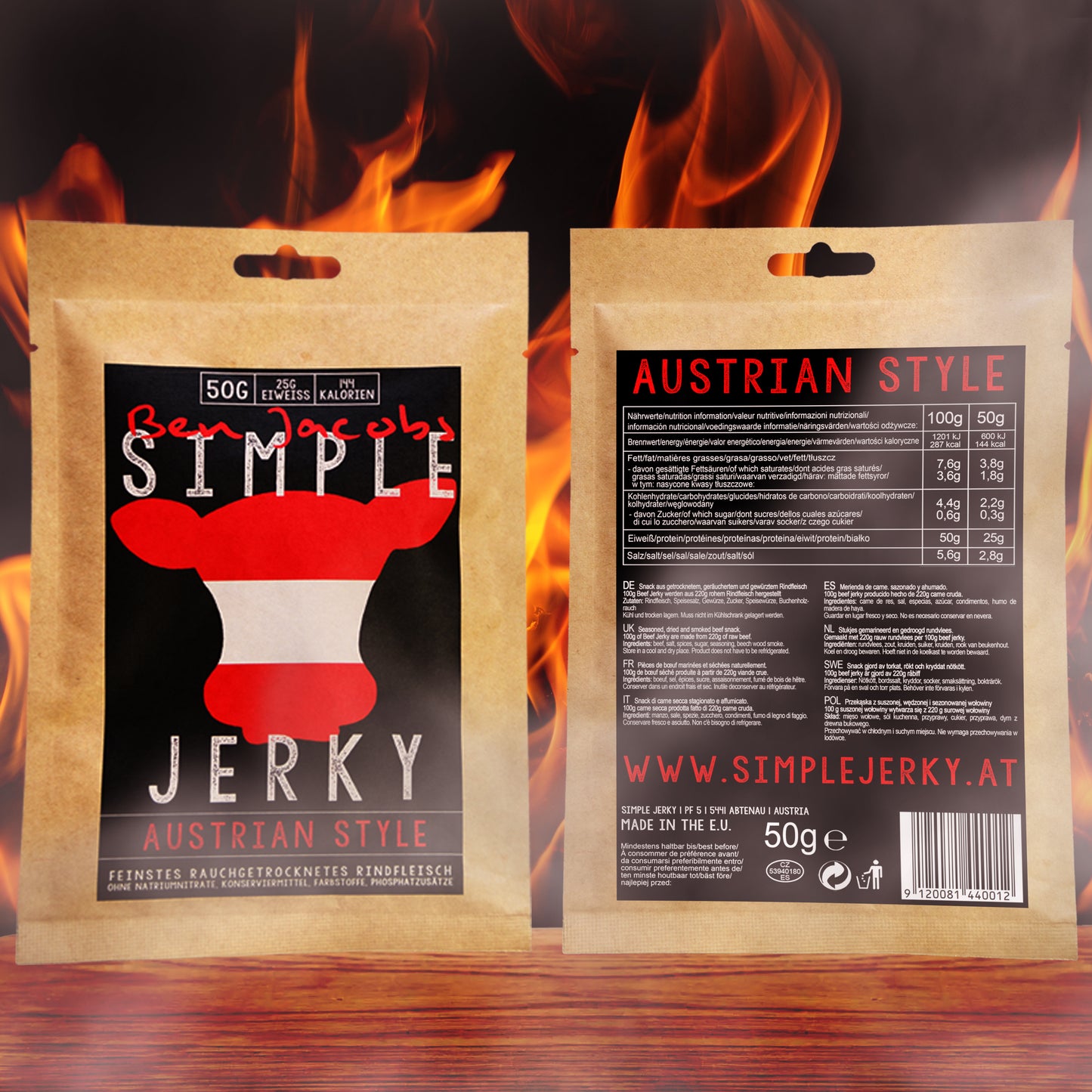 Oksekød Jerky - Østrigsk Stil