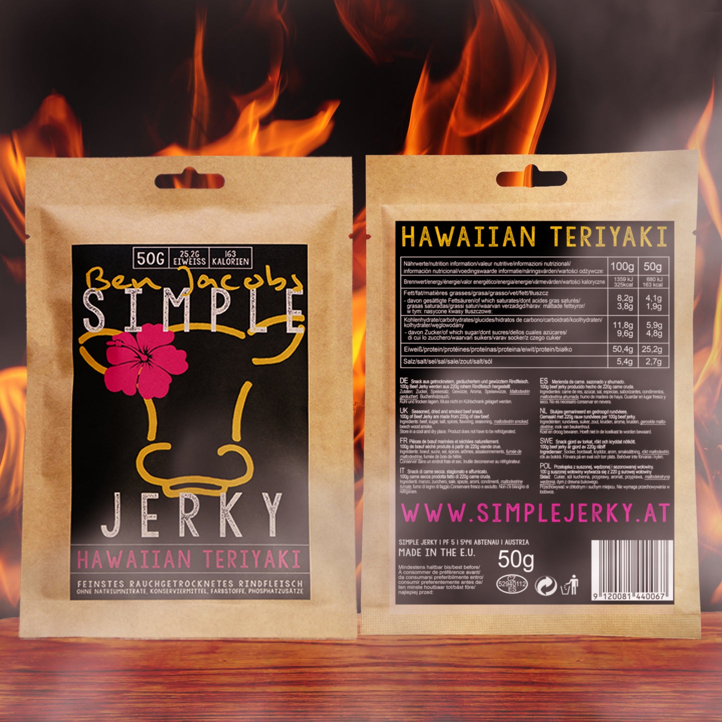 Oksekød Jerky - Hawaiian Teriyaki